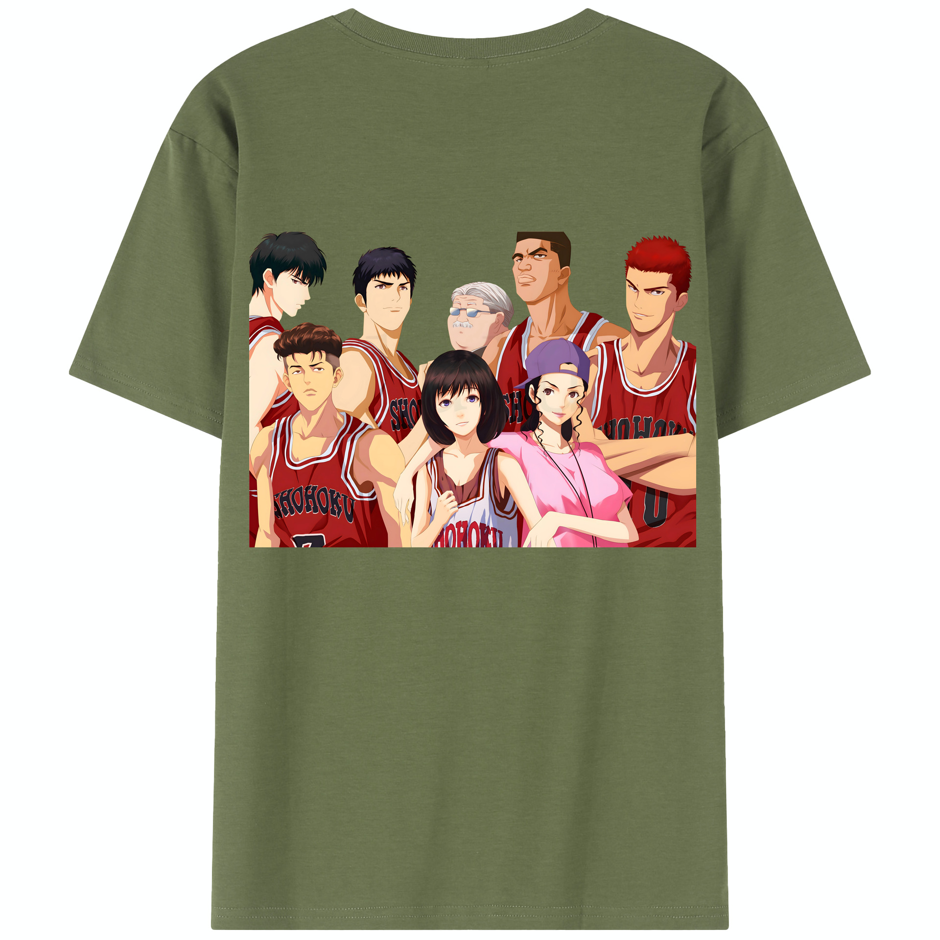 SLAM DUNK／スラムダンク 綿100％半袖Tシャツ（背面プリント）